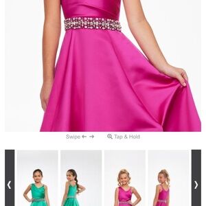 Girls AshleyLauren satin dress